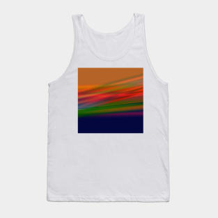 RED BLUE GREEN TEXTURE ART Tank Top